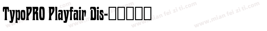 TypoPRO Playfair Dis字体转换